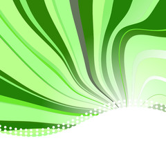 Fototapeta na wymiar Abstract background with waves in green colour