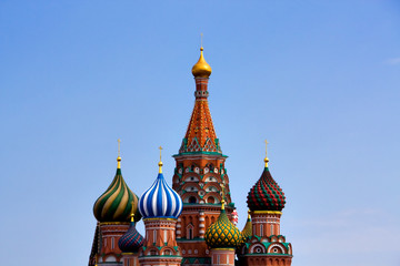 Obraz premium St. Basil's Cathedral on Red square, Moscow, Russia