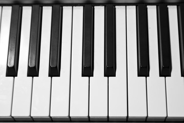 Keyboard of a grand piano