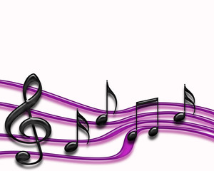 Purple musical bars