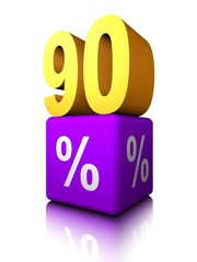 90%