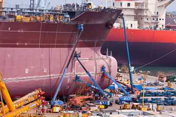 Werft in südkorea