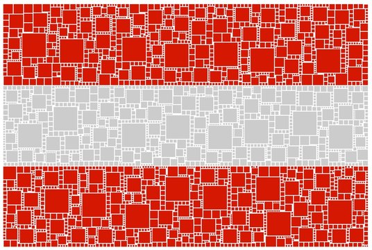 Mosaico della bandiera austriaca