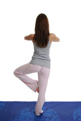 Fototapeta premium Woman in a yoga stance