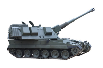 A Large and Powerful Military Combat Tank Vehicle.