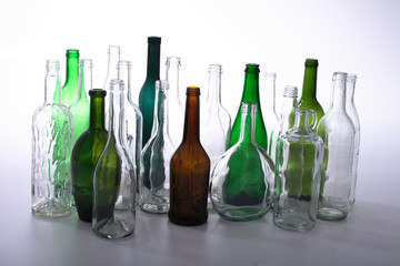 glass bottles