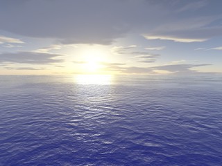 Sonnenaufgang über dem Meer