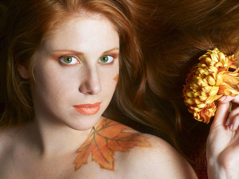 autumn style face-art