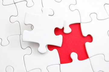 blank puzzle with missing piece