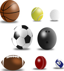 Set of Sport Balls