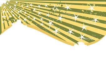 Vector grunge background with few star; clip-art