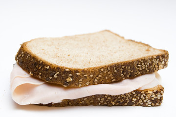 bocadillo con pan de semillas