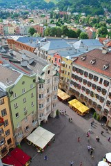 "Helblinghaus, Innsbruck, Ansicht von Stadtturm"