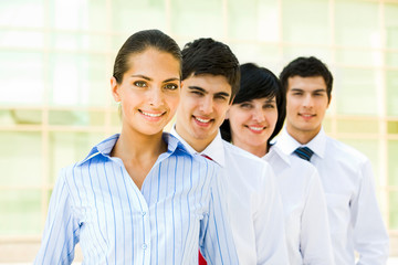 Leader of business team