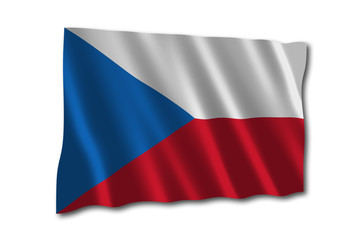 Obraz premium tschechien czechia fahne