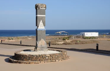 Fotobehang Traditional saline on Canary Island Fuerteventura, Spain © philipus