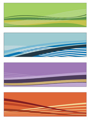abstract banners