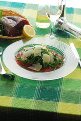Bresaola rucola e formaggio grana - Antipasti Lombardia