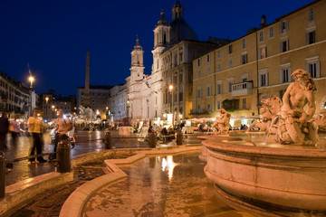 Piazza Navona by night
