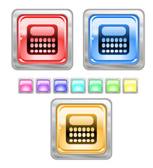 Color web buttons. Vector illustration