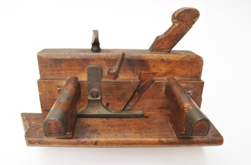 Wooden Moulding plane (side on view)