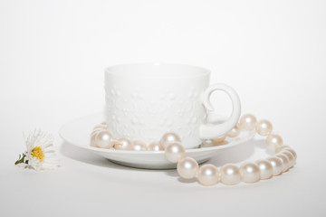 Сup, pearls and the camomile