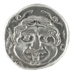 Medusa on Ancient Greek Half Drachm 300 BC