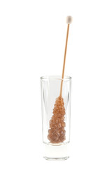 rock sugar in glass