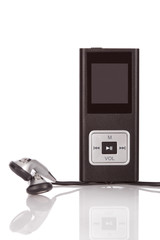 mp4 player isolated on a white background