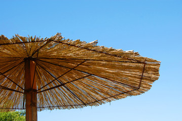 Straw umbrella