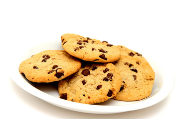 Cookies On White Plate