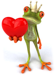 Grenouille et coeur
