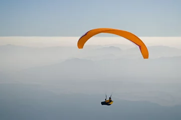 Fotobehang Paragliding © Jože Potrebuješ