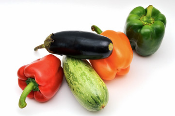 Various vegetables — top view