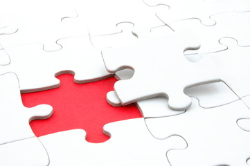 Fototapeta premium abstract jigsaw puzzle background