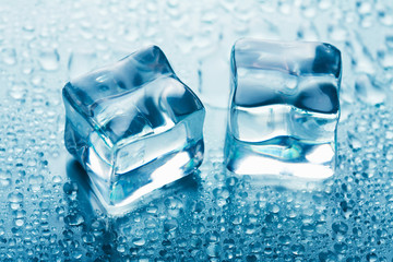 melting ice cubes