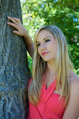 Naklejka premium Beautiful Blonde girl