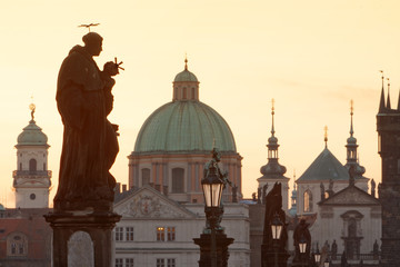 charles bridge, towers of the old town