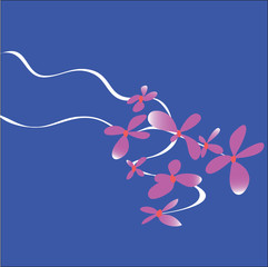 Cherry blossom abstract