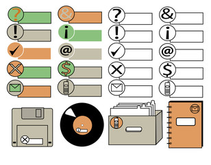 Office icons and tags