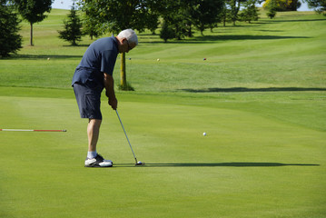 Golfspieler ,Golfplatz Carcassonne/Frankreich