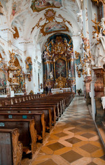 Fototapeta na wymiar Klosterkirche Dietramszell