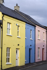 Pastel housefronts