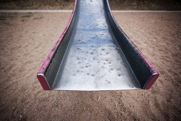 End of a battered old slide