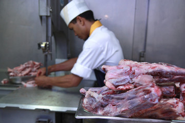 meats in the kitchen butcher