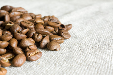 close-up of coffee beans