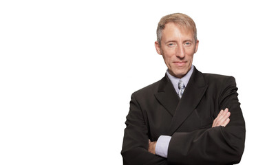 Businessman isolated on white