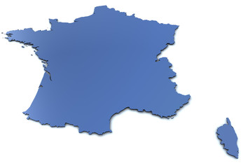 Karte von Frankreich - 15186915