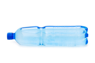 Bottles of water isolated on the white