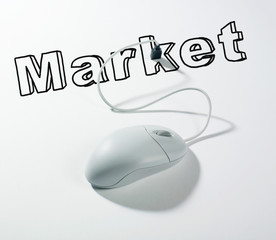 souris connectée usb mot market
